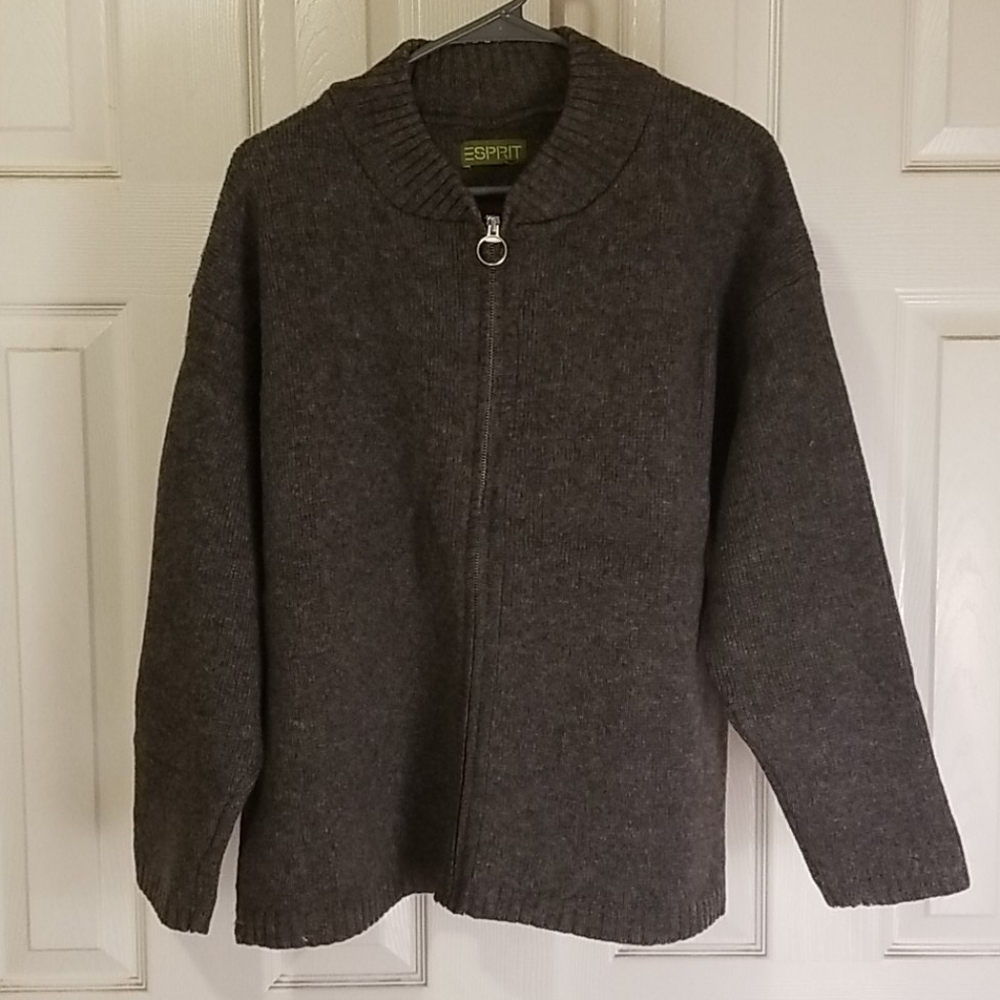 Esprit Zip-Up Cozy Sweater - L